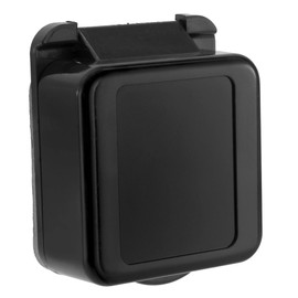 RecPro RV Cable TV Inlet Plate | Coaxial Antenna/Cable Connector | Black or White Option (Black)