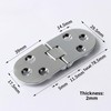 4Pcs Folding Flip Top Hinge Round Edge 180 Degree Zinc