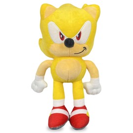 LGQHCE Sonnic Plush Doll, Hedggehog Plush Toy Figure Soft Stuffed Animal Doll Plushies Animal Plush Doll Cartoon Cuddly Doll Figurine Plush Birthday Gift for Boys and Girls (Yellow, 30cm)