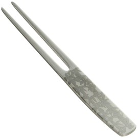 Todai Hair Claw Picks Forks, Stainless Steel, Bamboo, Set of 6, Made in Japan