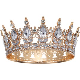 SOIMISS Vintage Rhinestone Crown for Women Elegant Wedding Crown and Tiara for Bride Girls and Princesses Sparkling Hair Accessories for Weddings and Special Occasions