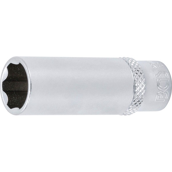 BGS 2972" Super Lock Deep Socket, Silver, 1/4" 12 mm