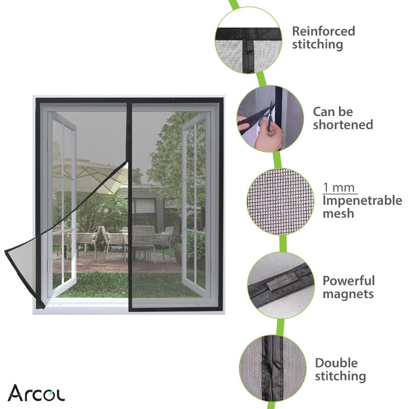 ARCOL Adjustable Magnetic Mosquito Net Window – Magnetic Mosquito Net