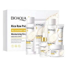 Kit Arroz Bioaqua Facial Aclarante Hidratante Antiedad 6pzs