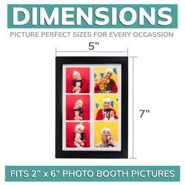 Photo Booth Frames - Double 2x6 Inch Photo Strip Frame or 5x7 Frame