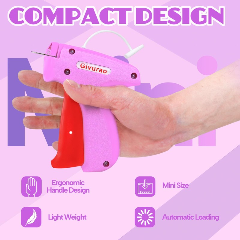 Givurao Stitchy Gun for Clothes, Handheld Stitch Gun Quick Clothing