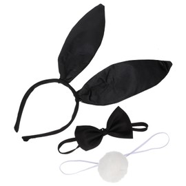 1 set Ear Costume Prop Hairband Tail Bow Tie Ideal Party Cosplay Accessories