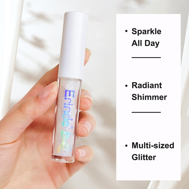 Erinde Liquid Eyeliner Eyeshadow, Glittery, Tear Bag, Glow, Large Glitter,