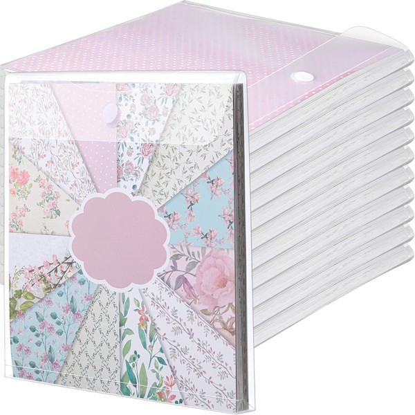 Henoyso 12 Pcs 12 x 12 Scrapbook Paper Storage Organizer