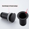 RANDOM Black Brass Bottle P Trap Kit Contemporary Round Bottle