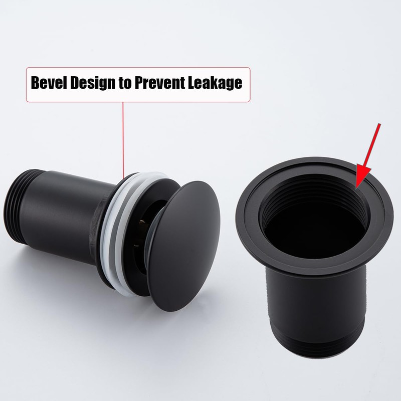 RANDOM Black Brass Bottle P Trap Kit Contemporary Round Bottle