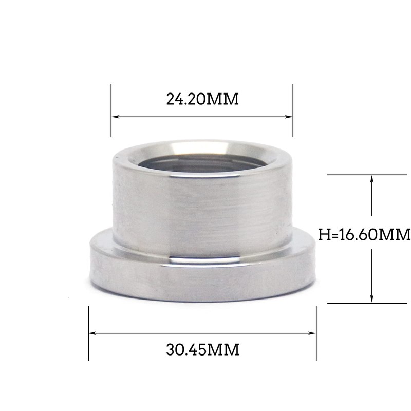 QiiMii 1/2" NPT Female Threaded Stepped Weld Bung Mounting Stainless