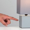 MiniSun | Modern Grey Cube Design Touch Table Lamp with