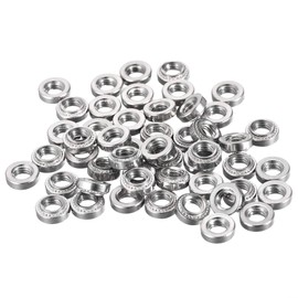 uxcell Self -Clinching Nuts,#10-32 x 0.12-Inch Stainless Steel Rivet Nut Round Head Steel Metal Sheet Mounting Hardware Fastener 50pcs