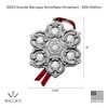 Wallace 2023 Sterling Grande Baroque Snowflake Ornament, 26th Edition