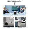 Tissue Box Cover, Jeethemy Square PU Leather Tissue Box Holder,