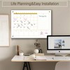 Marribol Glass 3-1 Golden Monthly Dry Erase Calendar Whiteboard for