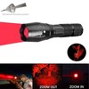 GRABOYY Red LED Flashlight One Mode 350 Yard Red Light