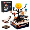 Solar System Building Kit with Lights - Spinning Space Exploration
