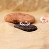 Amberta 925 Sterling Silver Toe Ring Adjustable Women's Dolphin Flowers