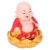 Nodding Smiling Buddha Maitreya Automatic Laughing Car Dashboard Solar Buddha