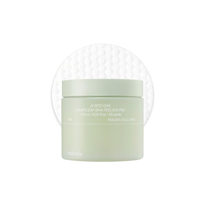 celimax Ji.Woo.Gae Heartleaf BHA Peeling Pad, 60 Pads