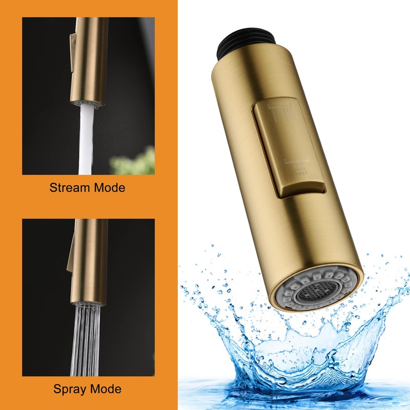 Tohlar Pull Down Kitchen Faucet Sprayer Head Replacement Part, 2