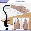 Practice Hand for Acrylic Nails, Flexible Bendable Fake Hand with