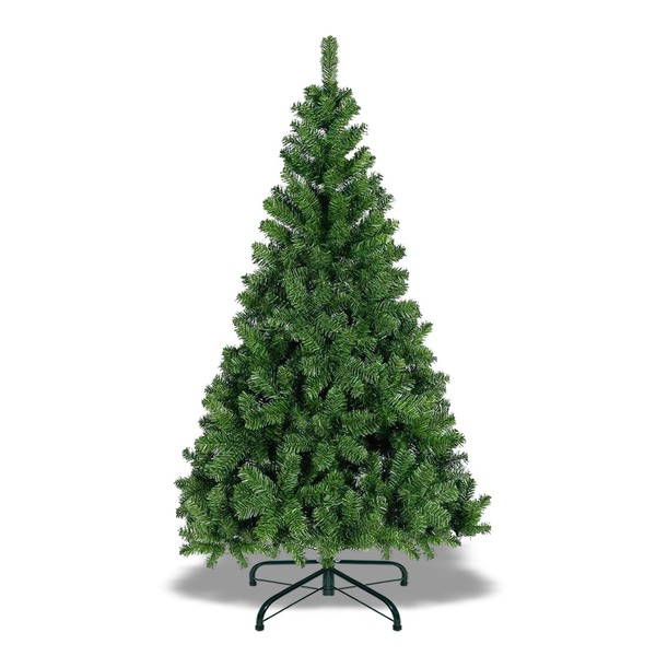 New Green 7.5' Classic Pine Christmas Xmas Tree Artificial Realistic Natural Branches-1200 Tips with Solid Metal Stand