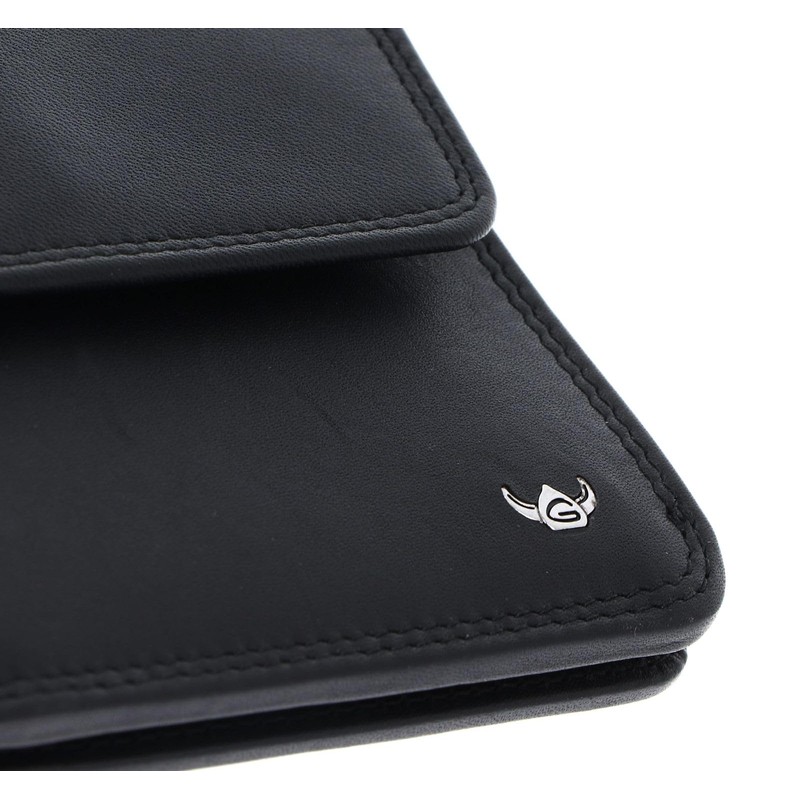 Golden Head Polo RFID Protect Zipped Billfold Coin Wallet with