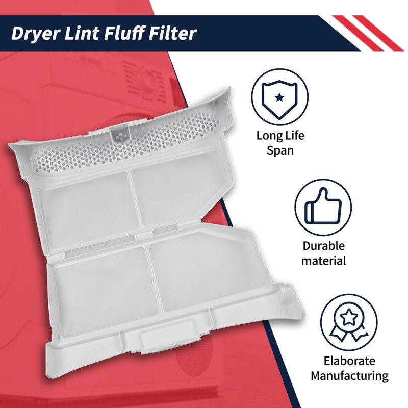 Promrmr 00752387 Dryer Lint Screen Filter Assembly Compatible with Bosch