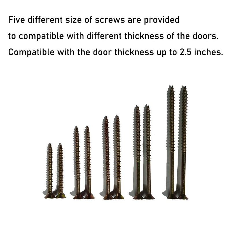 NUIBY Large Wooden Door Pull Handle, Solid Wood Door Handle