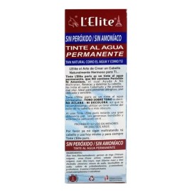 Tinte Permanente L'elite Negro Sin Amoníaco 10g Con Cobertura