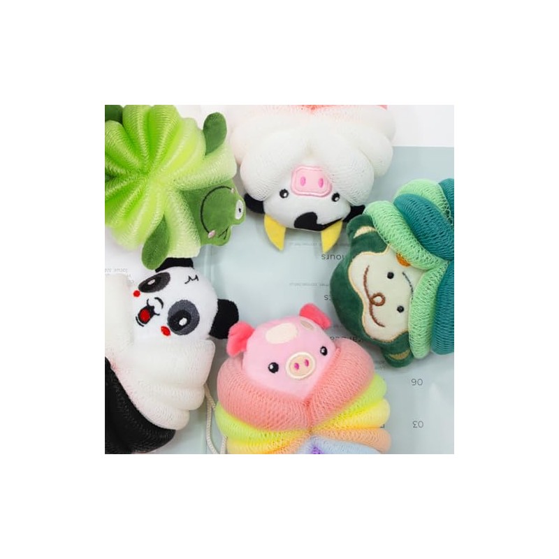 Murri Murrdi Esponjas Baño Niños Suaves Exfoliantes Ducha Dibujos Animales