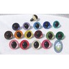 2 Pair Safety Eyes Cat Eyes 25mm Iridescent Colors (Light