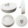 Citystores® 45mm White Bath Plug, 1-3/4" (45mm) Universal Fit for