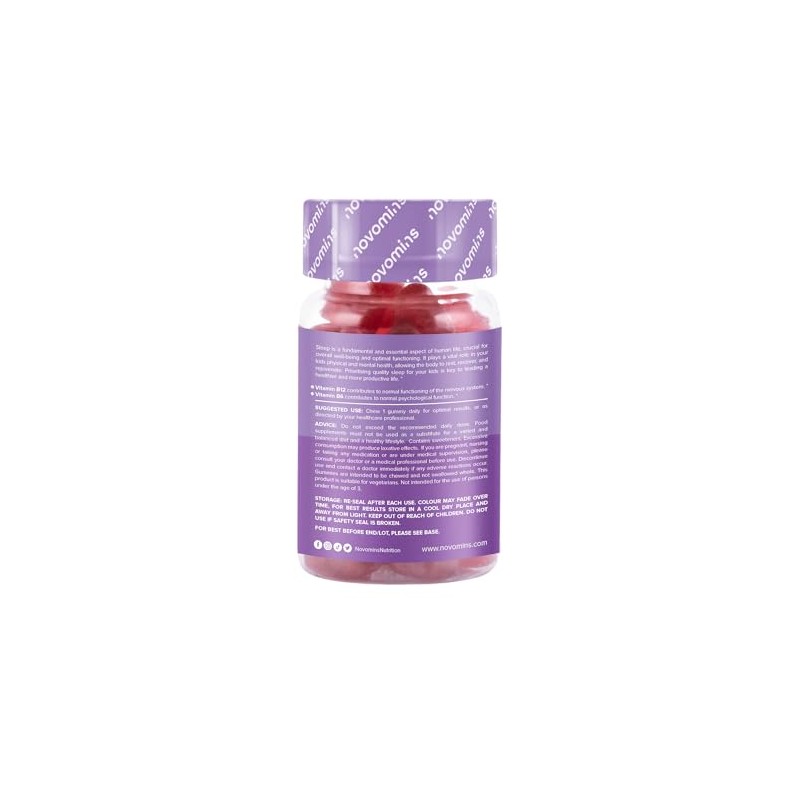 novomins Novomins Kids Night-Time 30 Raspberry Flavoured Gummies