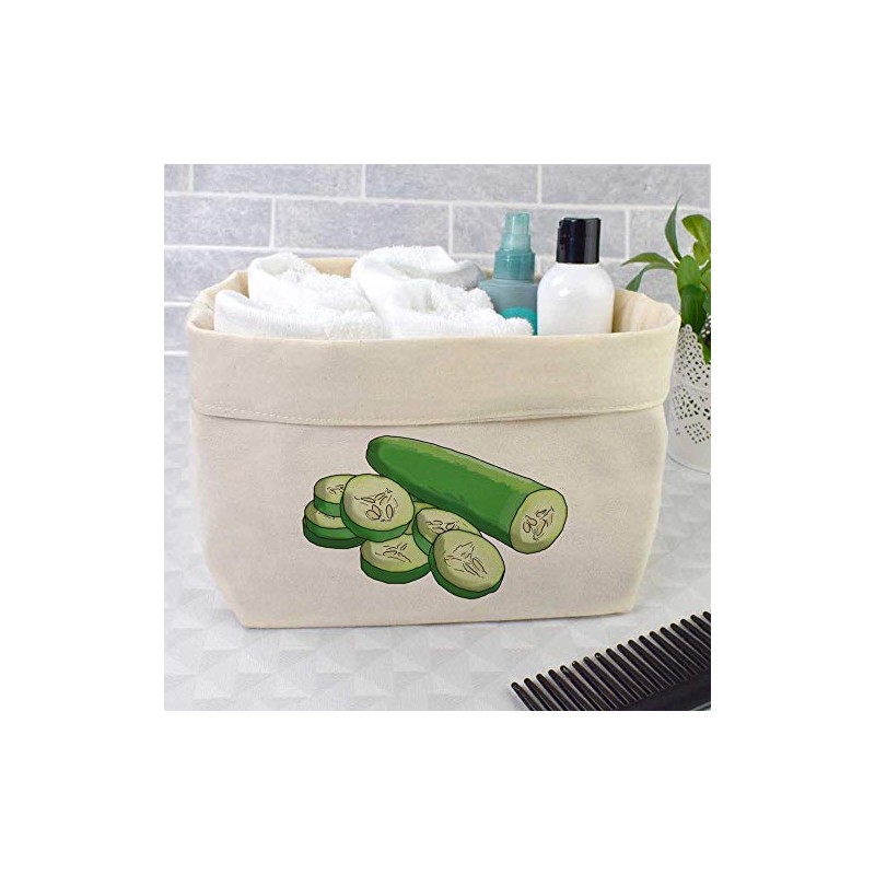 Azeeda Large 'Sliced Cucumber' Canvas Organiser/Storage Bag (OR00016070)