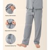 DAVID ARCHY Men's Cotton Sleepwear Button-Down Pajamas Set Mens Sleepwear