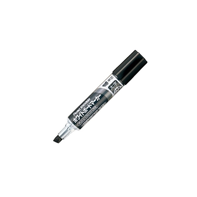 Pentel EMWL6W-A Knuckle Dry Erase Marker, Chisel Tip, Bold, Black