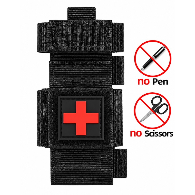 Tactical Tourniquet Emergency Set with Pen & Scissors – Portable