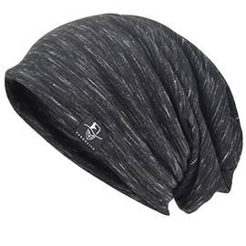 VECRY Men Slouch Hollow Beanie Thin Summer Cap Skullcap (Multi Black)
