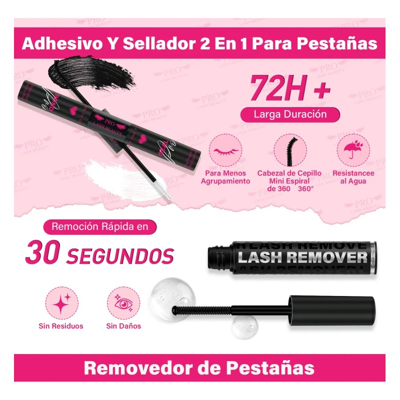 Extensiones De Pestañas Kit Efecto Manga Anime Mixto Lash