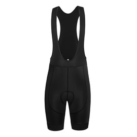 Coconut Ropamo CR - Pantalones cortos de ciclismo para hombre, pantalones cortos de ciclismo con peto y puños antideslizantes acolchados 4D, Negro, Small