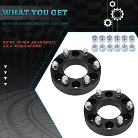 IRONTEK 6x135mm to 6x139.7mm Wheel Spacers 1.5" Real Forged Spacers with 87.1mm Hub Bore M14x2 Studs Fit for Ford 2003-14 Expedition/ 2004-14 F-150, for Lincoln 2006-14 Mark LT/ 2003-14 Navigator 2PCS