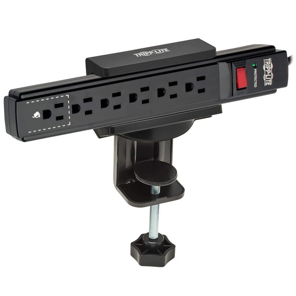 Tripp Lite Power Strip Holder, Desk Clamp Power Strip Mount,
