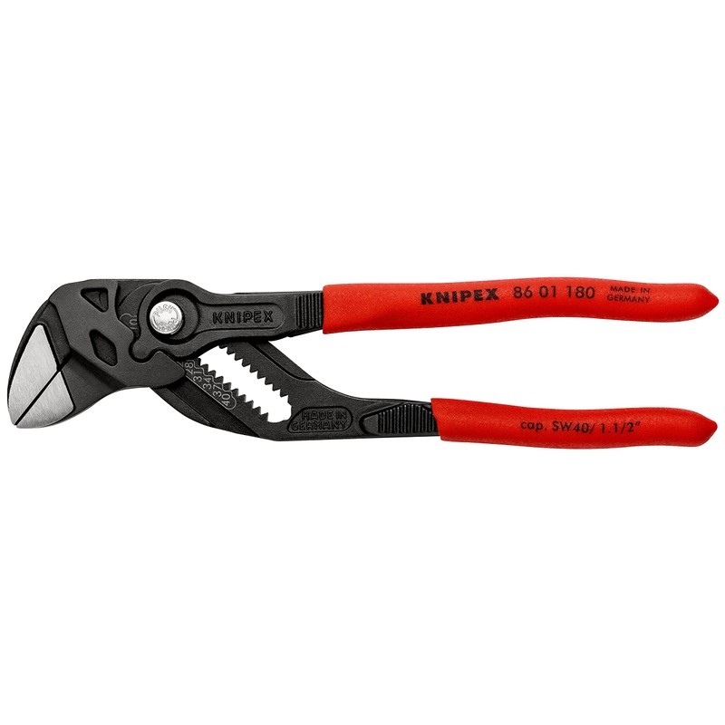 KNipex KNIPEX 8601-180SB Plier Wrench Plastic Coated Handle 8601-180SB