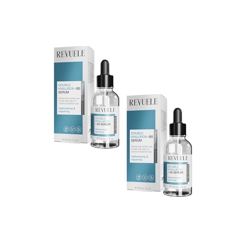 REVUELE DOUBLE HYALURON + B5 SERUM Antifalten Feuchtichkeit Repair 2er
