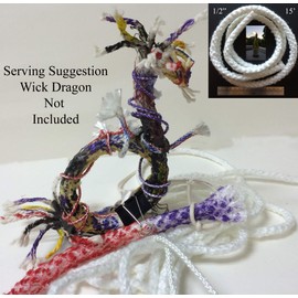 Dan's Daughters' Containers Wick It Up with US 1/2" x 15' Round Fiberglass Wick Kerosene Oil Lamps Lanterns Replacement Wicks Torch Wine Bottle Candle DIY (12)(1 2) Emergency Lighting 16