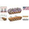 Elegant 2-Pack 24-Inch Hanging Planters with Coconut Coir for Indoor